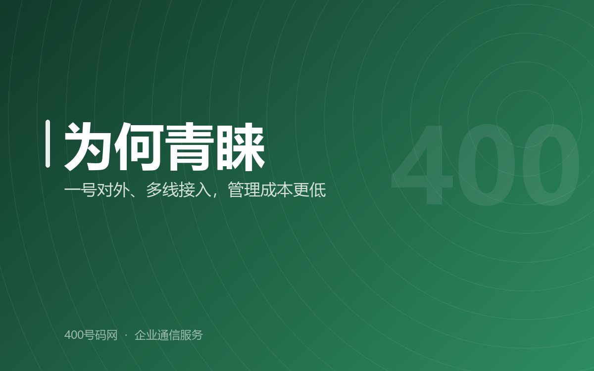 400电话为什么受到企业青睐